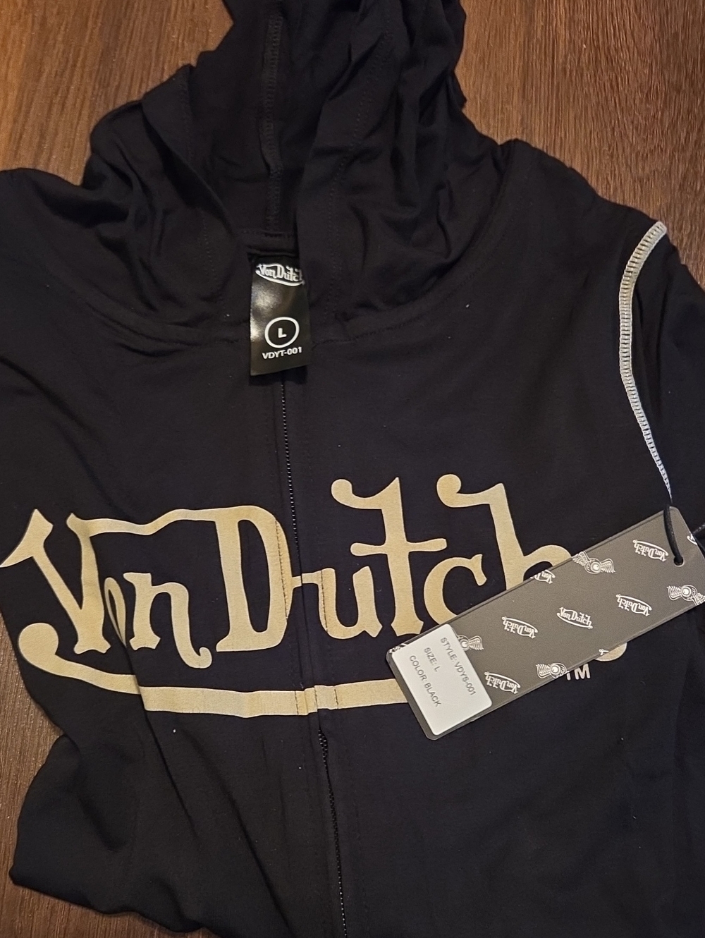 Von Dutch Black Lounge Pant Set - Picture 8 of 13